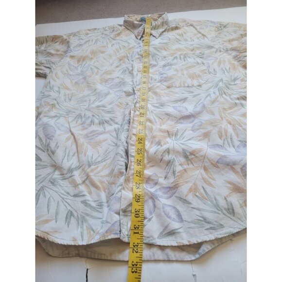 Pendeleton Short Sleeve Collared Button Down Tropical Shirt Size L Vacation - Picture 6 of 7